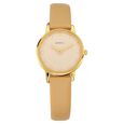 Titan Nebula Lustre 18k Gold Analog Leather Strap Watch for Women - image number 1