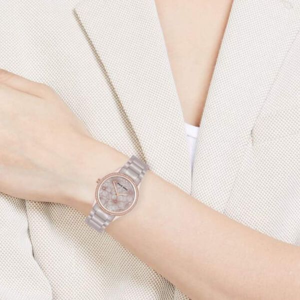 Anne Klein Quartz Analog Grey Dial Grey Metal Strap Watch For Women - image number 3