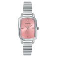 Sonata Quartz Analog Pink Dial Leather Strap Watch for Women