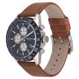Titan Octane Blue Dial Chronograph Leather Strap watch for Men - image number 2