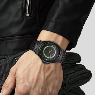 Titan Karishma Quartz Analog with Date Green Dial Stainless Steel Strap Watch For Men