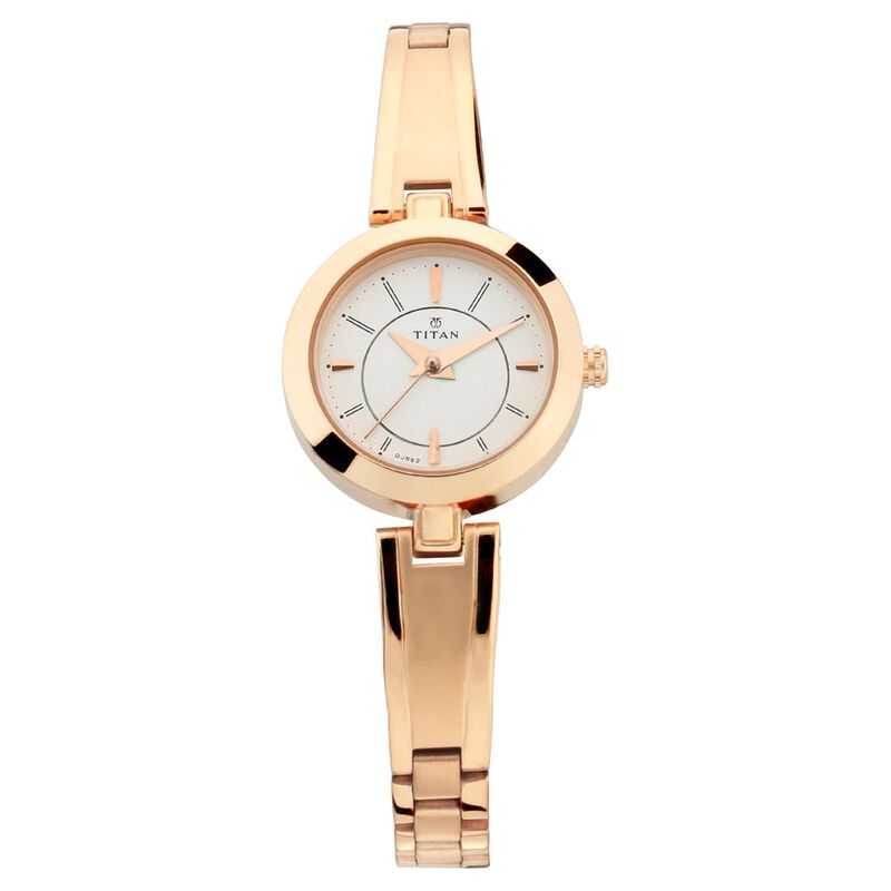 Buy Online Titan Quartz Analog Silver Dial Metal Strap Watch for Women ...