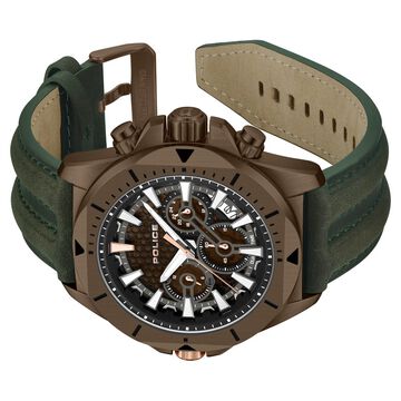 Police Men's Electrical KL Rahul Edition Leather Strap Watch