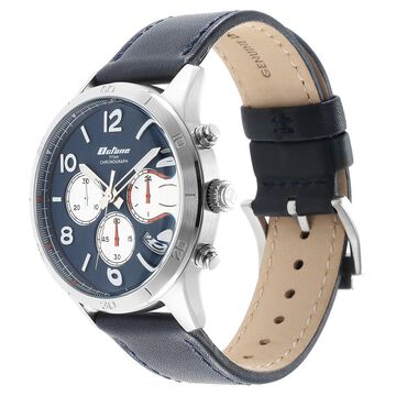 Titan Octane Classic Sporty Blue Dial Chronograph Stainless Steel Strap watch for Men