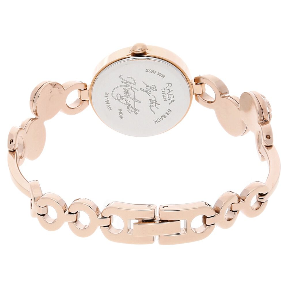 Buy Online Titan Raga Moonlight Mother of Pearl Dial Women Watch With Metal Strap ns311wm04 Titan