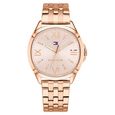 Tommy Hilfiger Quartz Analog Rose Gold Dial Stainless Steel Strap Watch for Women - image number 0