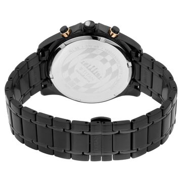 Titan Grandmaster Black Dial Chronograph Stainless Steel Strap watch for Men
