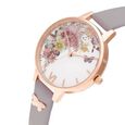 Olivia Burton Quartz Analog White Dial Leather Strap Watch for Women - image number 1