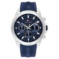 Tommy Hilfiger Quartz Multifunction Blue Dial Blue Silicone Strap Watch For Men - image number 0