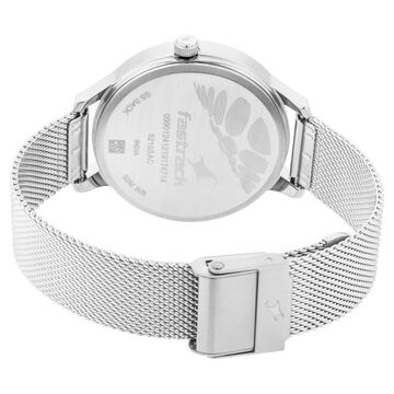 Fastrack Fit Outs Quartz Analog Grey Dial Metal Strap Watch for Girls