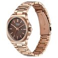 Sonata Poze Quartz Analog Brown Dial Rose Gold Colour Stainless Steel Strap Watch For Men - image number 4