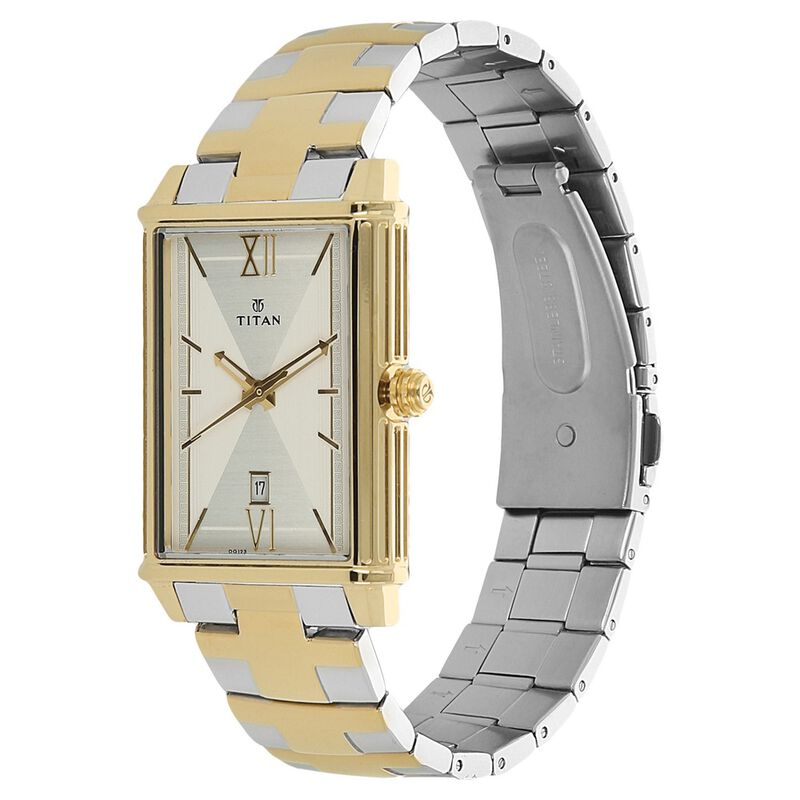 Titan Regalia Rome Silver Dial Analog with Date Stainless Steel Strap Watch for Men - image number 1