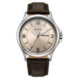 Titan Neo Arabic Analog with Day Date Beige Dial Brown Leather Strap Watch for Men - image number 1