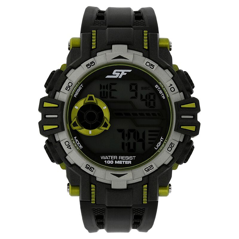 SF Digital Dial Plastic Strap Watch for Men