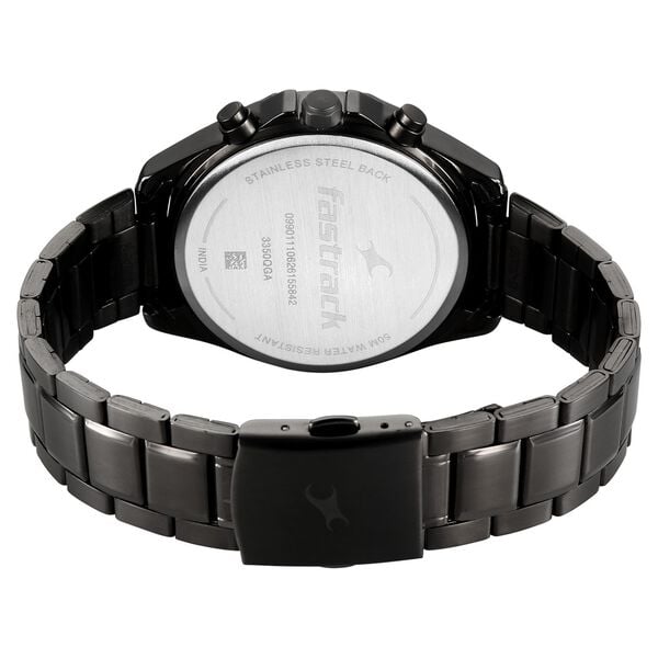 Fastrack Oceanyx 2.0 Chronograph Watch for Men with Green Dial & Gun Metal Strap - image number 5