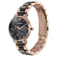 Sonata Festive Quartz Multifunction Black Dial Two Toned Acetate And Metal Strap Watch For Women - image number 2