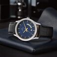 Titan Blue Dial Analog with Date Leather Strap watch for Men - image number 0