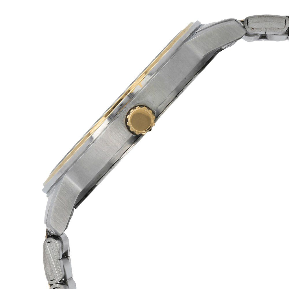 Buy Online Titan Quartz Analog with Date Black Dial Metal Strap