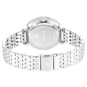Titan Premium Workwear Mother of pearl Dial Analog with Date Stainless Steel Strap watch for Women
