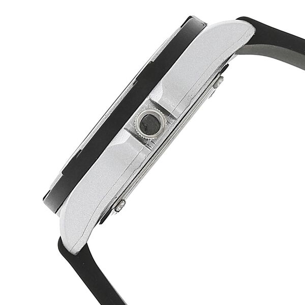 SF Quartz Analog Silver Dial Plastic Strap Watch for Men - image number 2