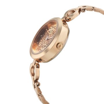 Sonata Wedding Rose Gold Dial Women Watch With Stainless Steel Strap