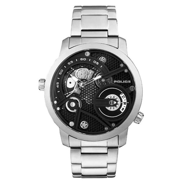 Police Quartz Analog Black Dial Metal Strap Watch for Men - image number 0