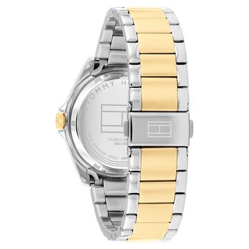 Tommy Hilfiger Automatic Automatic Green Dial Two Toned Stainless Steel Strap Watch For Men