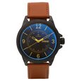 Titan Quartz Analog with Day and Date Black Dial Leather Strap Watch for Men - image number 1