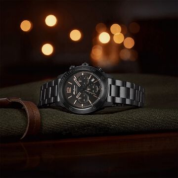 Titan Octane Classic Sporty Quartz Chronograph Black Dial Stainless Steel Strap watch for Men