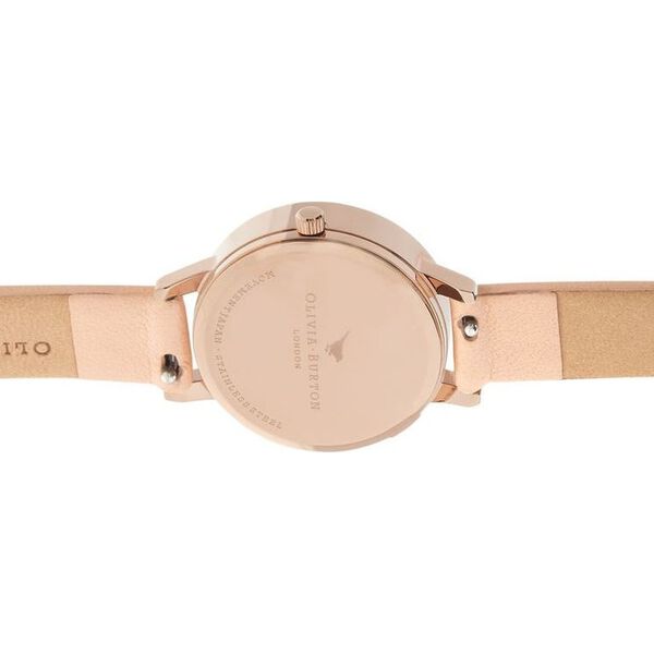 Olivia Burton Quartz Analog Rose Gold Dial Leather Strap Watch for Women - image number 2