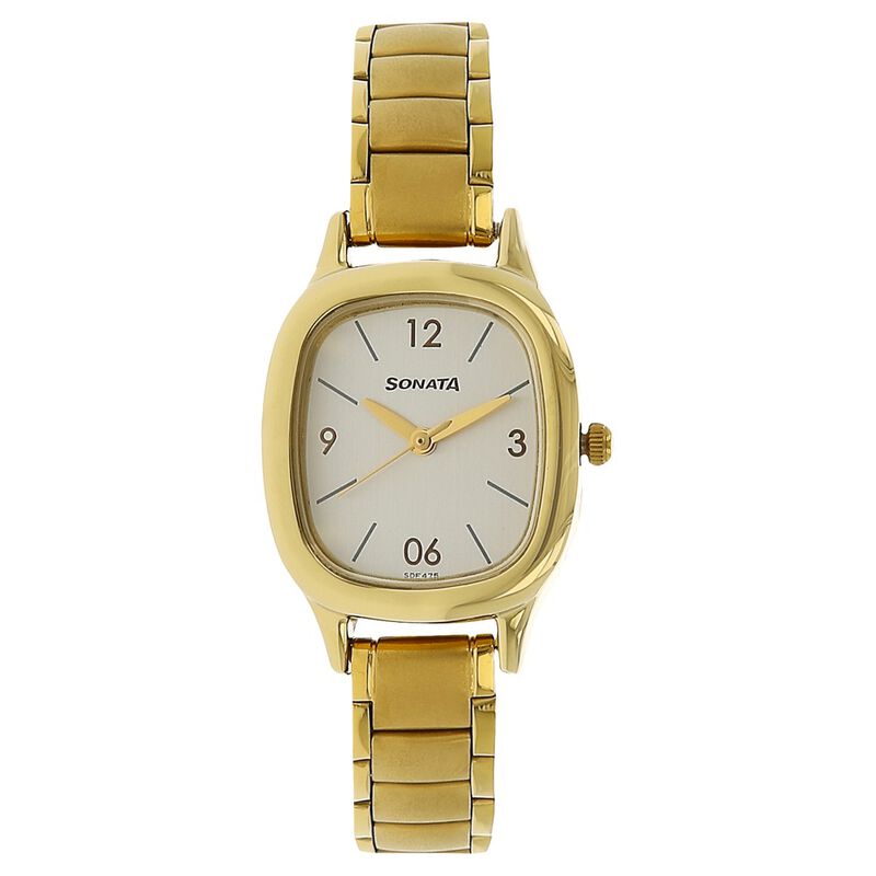 Sonata Professional Silver Dial Women Watch With Stainless Steel Strap