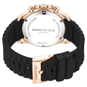 Kenneth Cole Quartz Chronograph Grey dial Silicone Strap Watch for Men