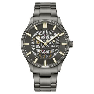 Kenneth Cole Automatic Automatic Grey Dial Grey Stainless Steel Strap Watch For Men