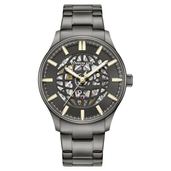 Kenneth Cole Automatic Automatic Grey Dial Grey Stainless Steel Strap Watch For Men - image number 0