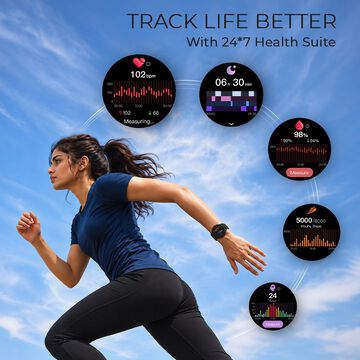 Fastrack Smart Jupiter R3 Pro 3.63 cm AMOLED Smartwatch BT Calling 100+ Sports Modes 5-Day Battery