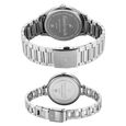 Fastrack Mixmatched Quartz Analog Silver Dial Silver Stainless Steel Strap Watch For Couple - image number 4