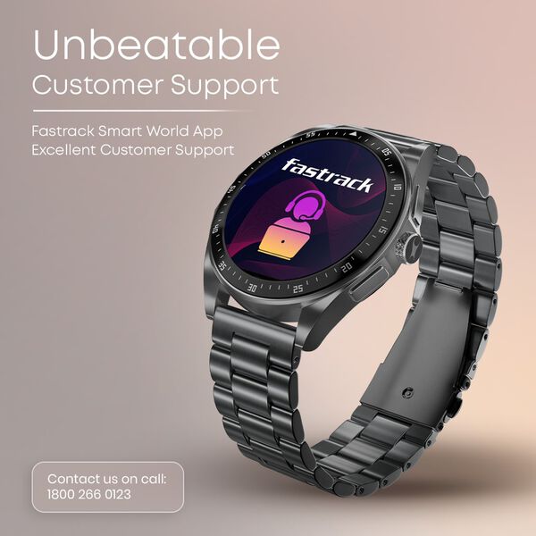 Fastrack Radiant FX1 Luxury Metal Smartwatch with 3.6 cm AMOLED Display, SingleSync BT Calling, Functional Crown - image number 8