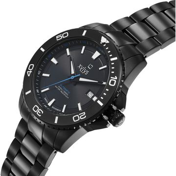 Xylys Automatic Analog with Date Black Dial Black Stainless Steel Strap Watch For Men