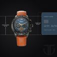 Titan Octane Blue Chrono Leather Strap watch for Men - image number 2