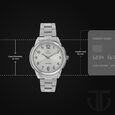 Titan Analog White Dial Quartz Metal Strap watch for Men - image number 2