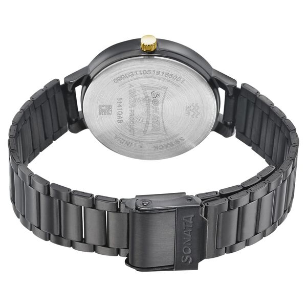 Sonata Play Anthracite Dial Women Watch With Stainless Steel Strap - image number 3