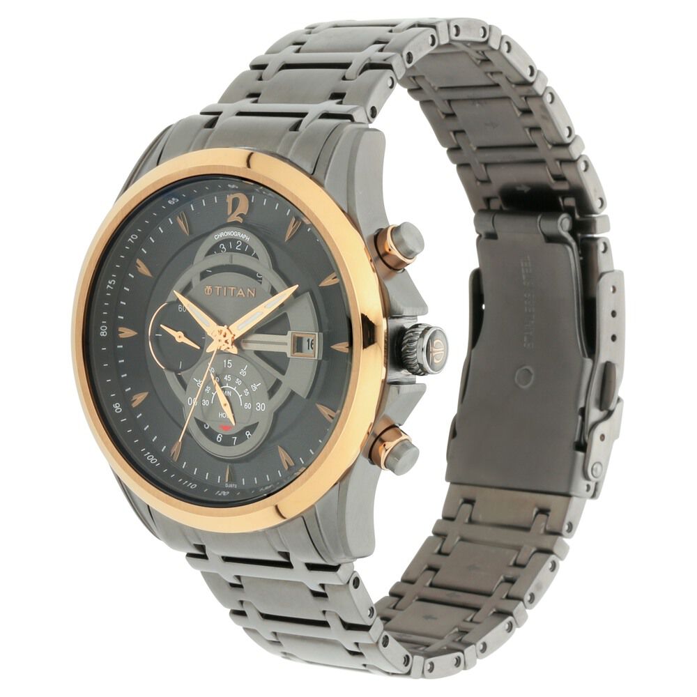 Buy Online Titan Maritime Anthracite Chronograph Stainless Steel