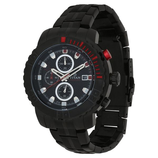 Titan Quartz Analog Black Dial Watch for Men - image number 1