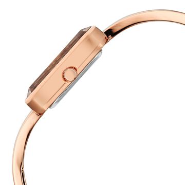 Vyb Diva By Fastrack Quartz Analog Pink Dial Metal Strap Watch For Girls