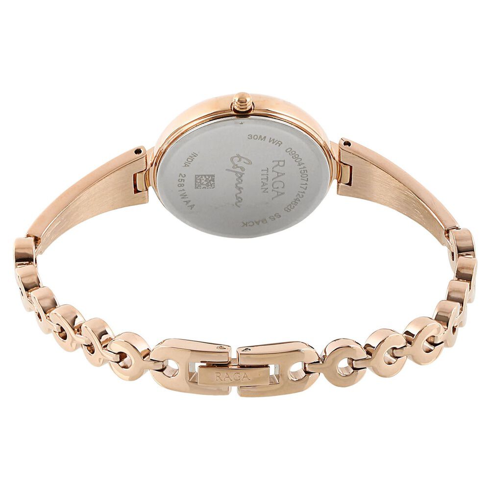 Buy Online Titan Raga Espana Rose Gold Dial Women Watch With Metal Strap nn2581wm01 Titan