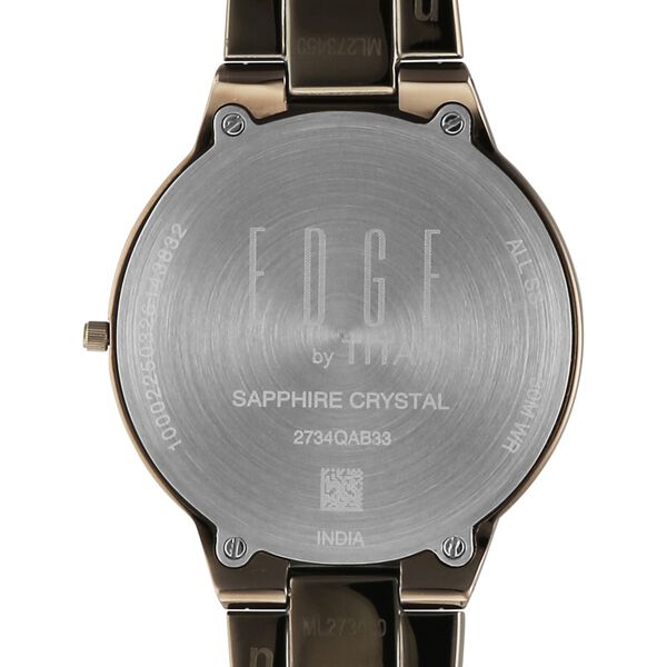 Edge Velora Quartz Analog Brown Dial Brown Stainless Steel Strap Watch For Women - image number 6