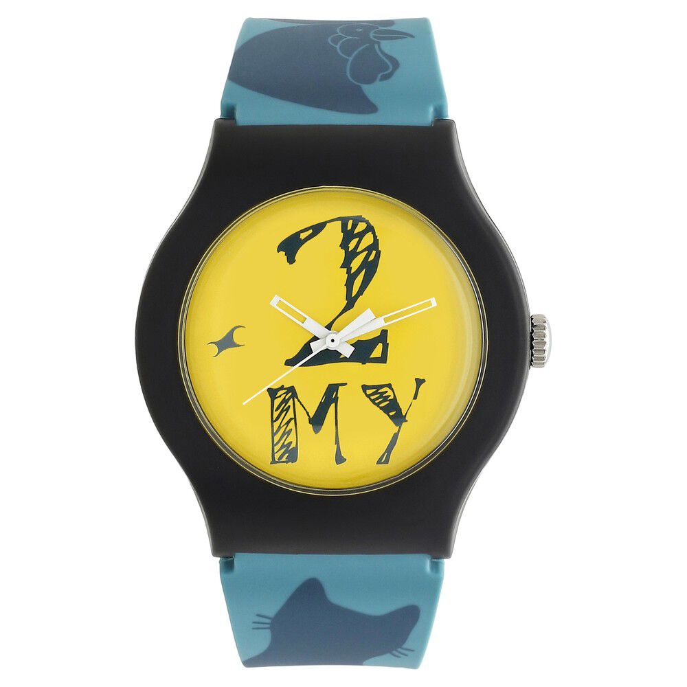Fastrack yellow dial watch 2025