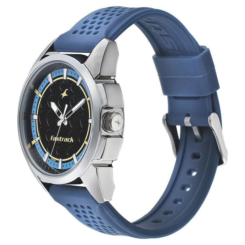 Fast Track Watch Box Buy Online Fastrack Sunburn Quartz Analog Black Dial PU Strap Watch for ...