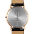 Edge Dynasty Quartz Analog White Dial Black Leather Strap Watch For Men - image number 6