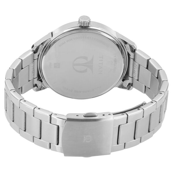 Titan Quartz Multifunction Grey Dial Stainless Steel Strap Watch for Men - image number 3
